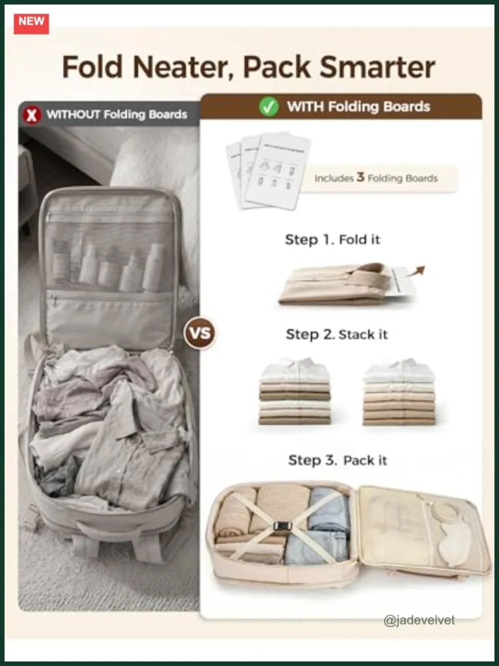 45L Travel Backpack with Folding Boards, TSA Approved Laptop Backpack,